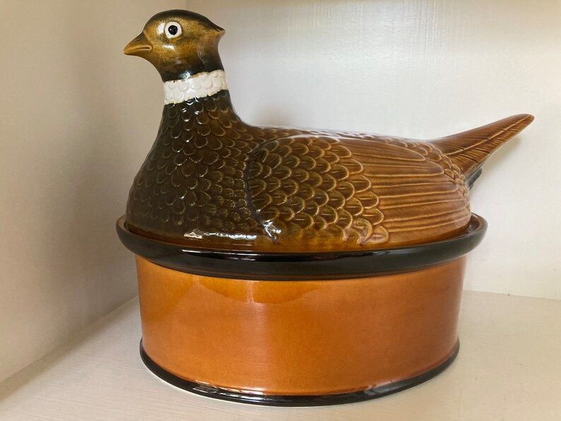 Vintage Pheasant Casserole Covered 2 Piece Dish | Etsy | Etsy (US)