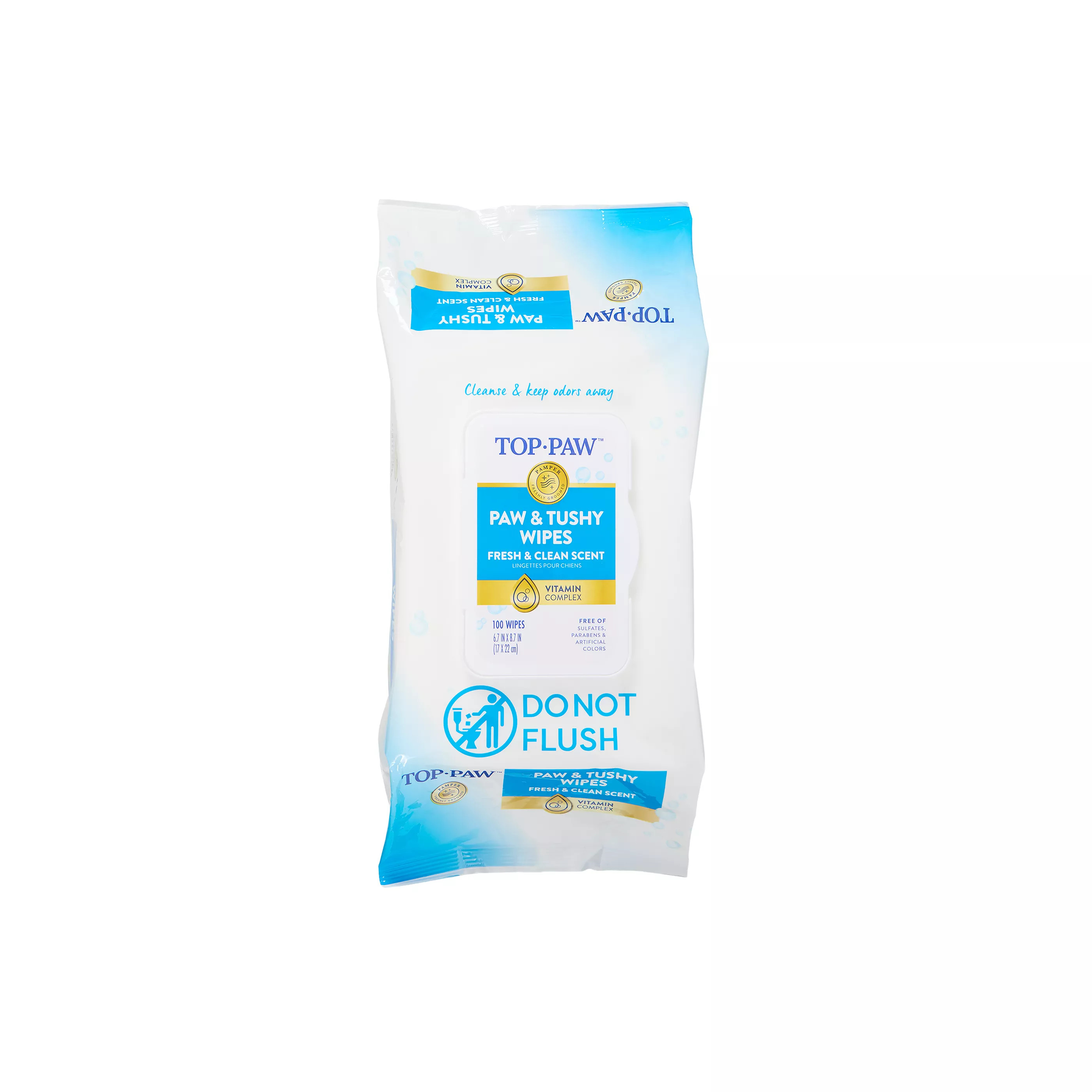 Top Paw® Paw & Tushy Fresh & Clean Scent Wipes | PetSmart