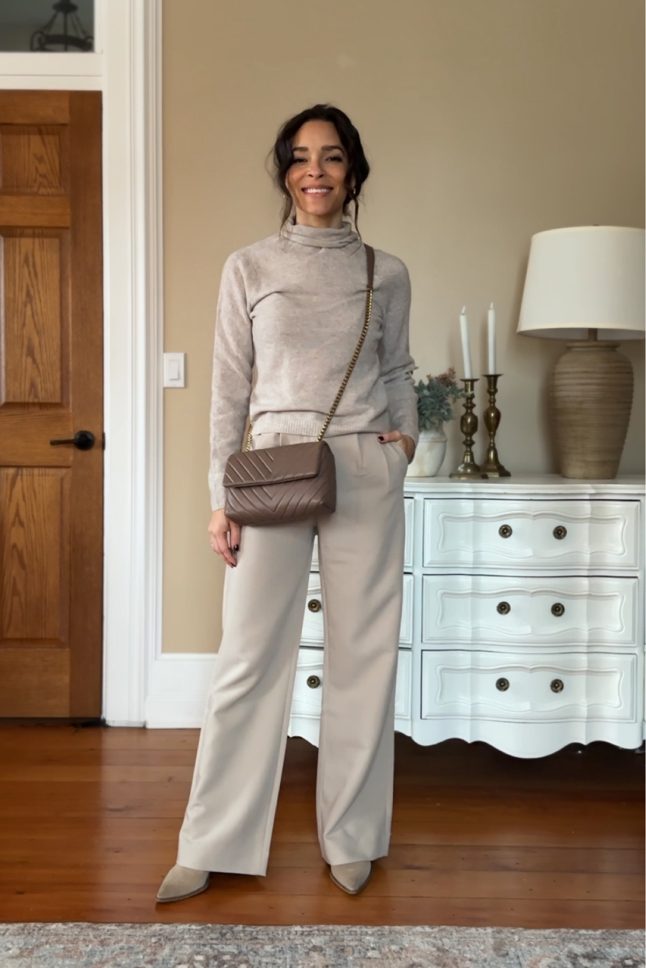 Abercrombie sweater and pants - TTS
Quince quilted leather bag
#wintercapsule

#LTKSeasonal #LTKfindsunder100 #LTKfindsunder50