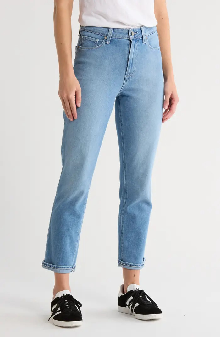 PAIGE Brigitte High Waist Crop Slim Boyfriend Jeans | Nordstromrack | Nordstrom Rack