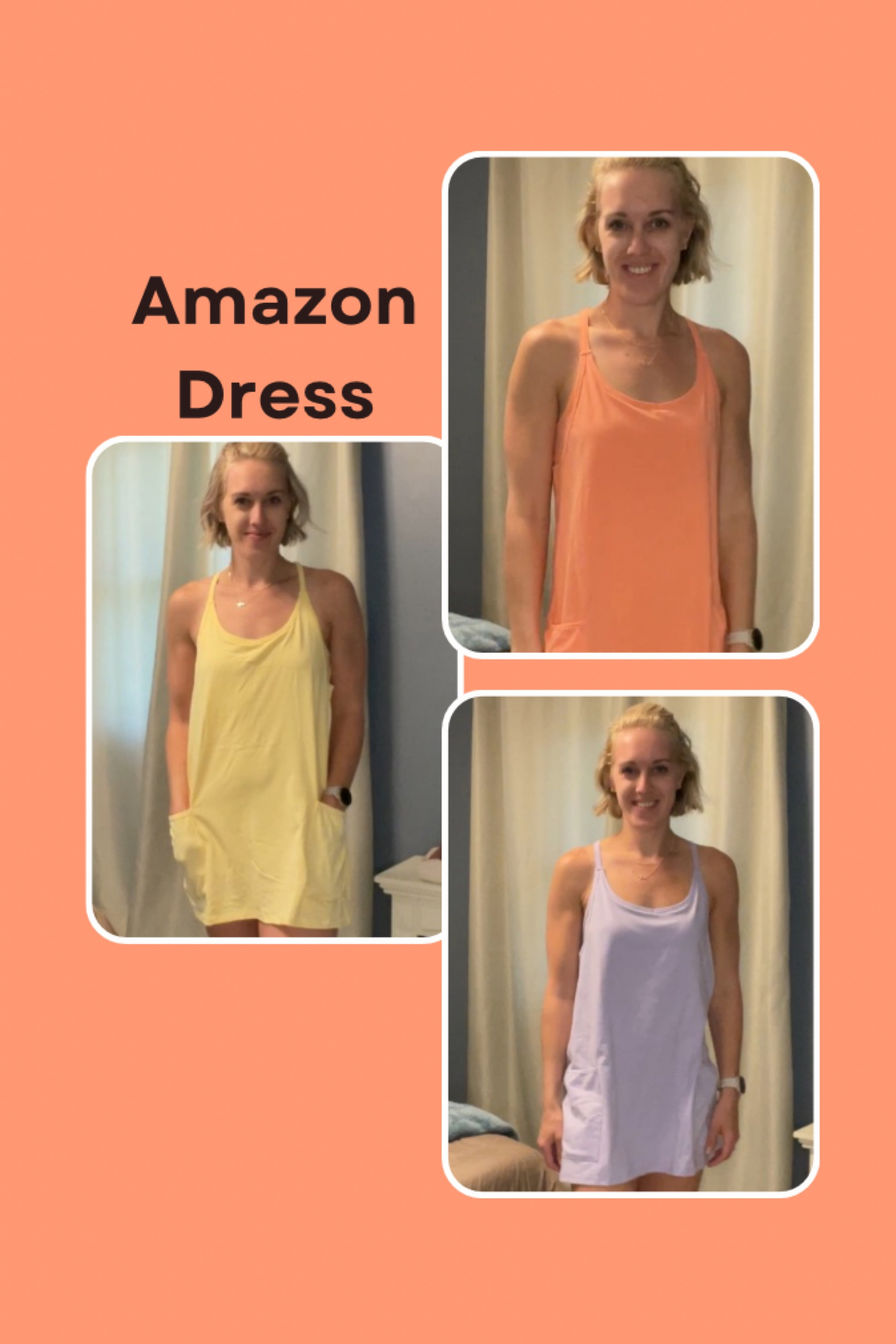 Great summer outfit. Simple too! One piece and comes in so many colors! An easy Amazon dress find!🎉🤩