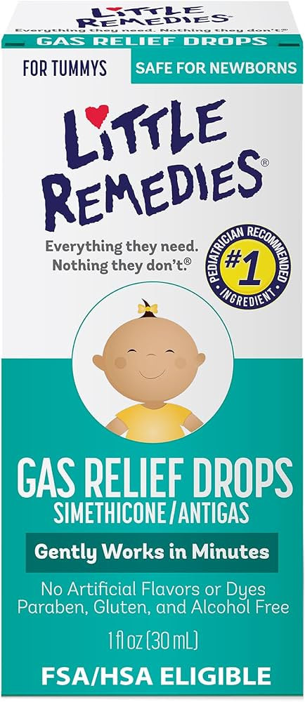 Little Remedies Newborn Gas Relief Drops, Relieves Discomfort From Gas, Baby Medicine with No Art... | Amazon (US)