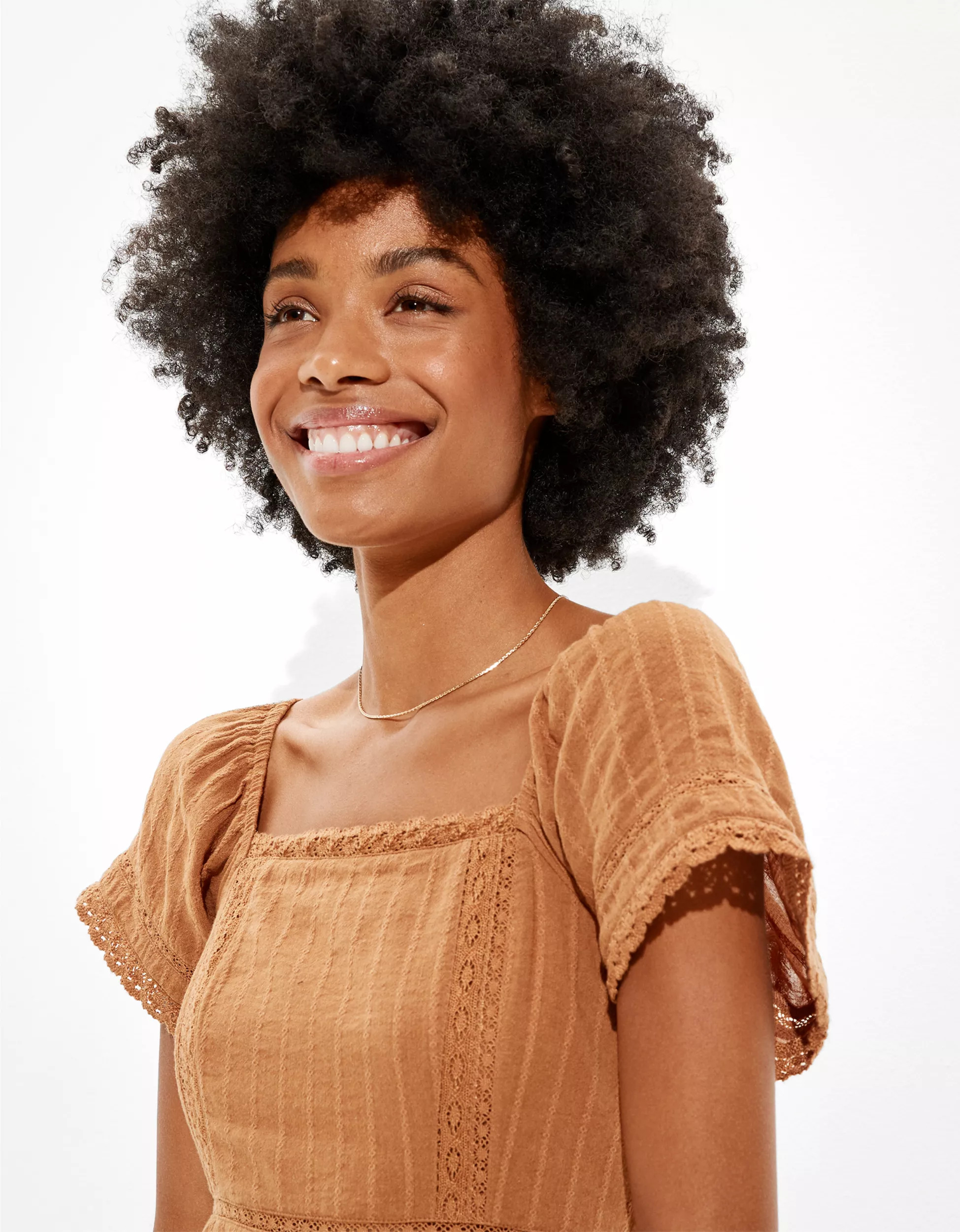 AE Tiered Lace Mini Dress | American Eagle Outfitters (US & CA)