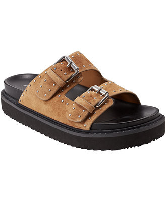 Marc Fisher LTD Women's Agusta Double Buckle Strap Flatform Sandals - Macy's | Macy's