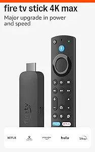 Amazon Fire TV Stick 4K Max streaming device, with AI-powered Fire TV Search, supports Wi-Fi 6E, ... | Amazon (US)