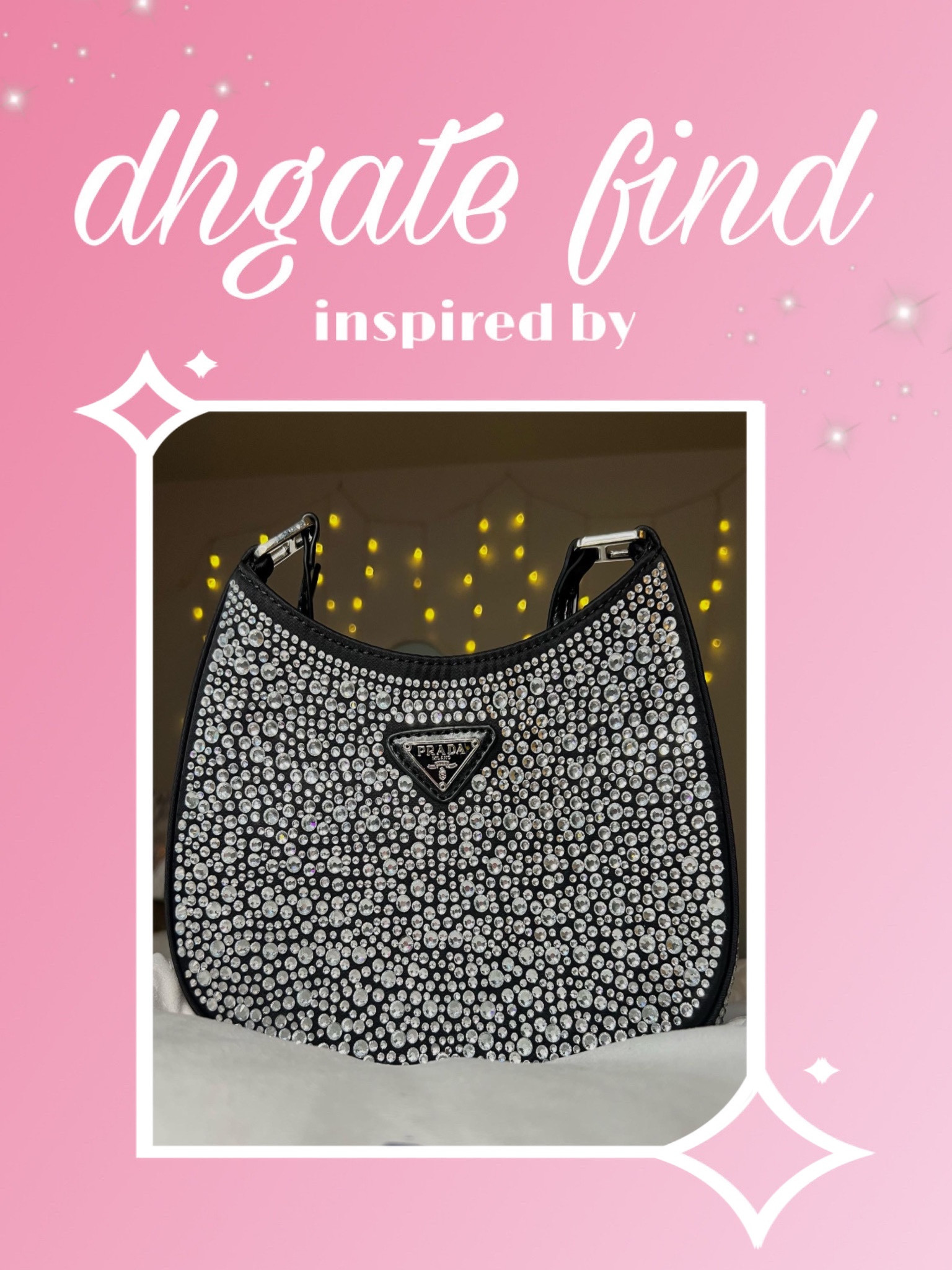 prada cleo satin bag with crystals/rhinestones ˖ ࣪⭑

#LTKbeauty