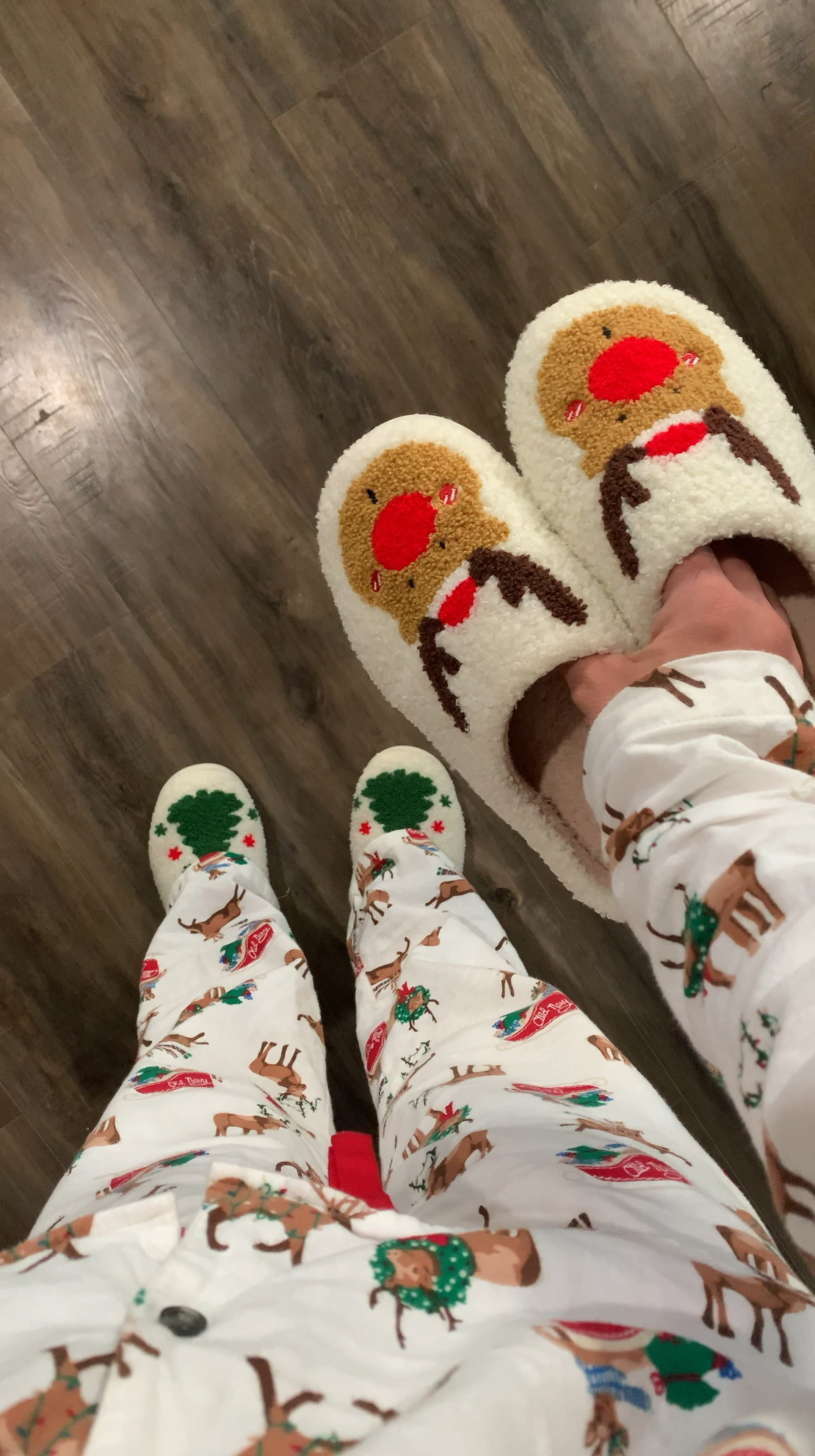 These slippers are so comfy and have a hard sole bottom for good grip and support! Fit TTS 👏🏽 #christmasslippers #rudolphslippers #christmastreeslippers

#LTKGiftGuide #LTKHoliday #LTKWatchNow