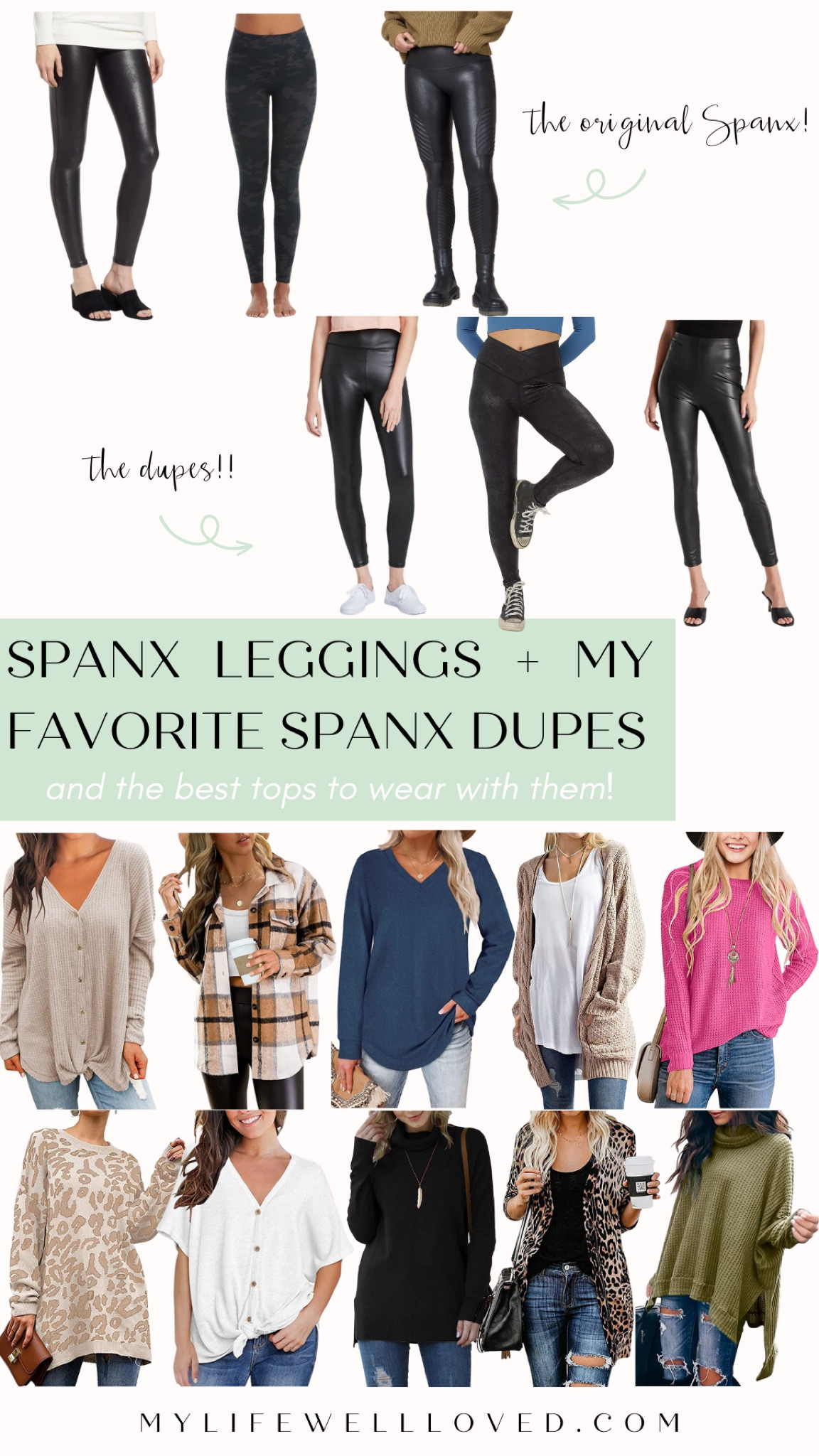 Spanx faux leather leggings // spanx dupe leggings // aerie // express // tarte // Amazon fashion finds // casual work outfits // comfy travel outfits

#LTKstyletip #LTKunder100 #LTKFind