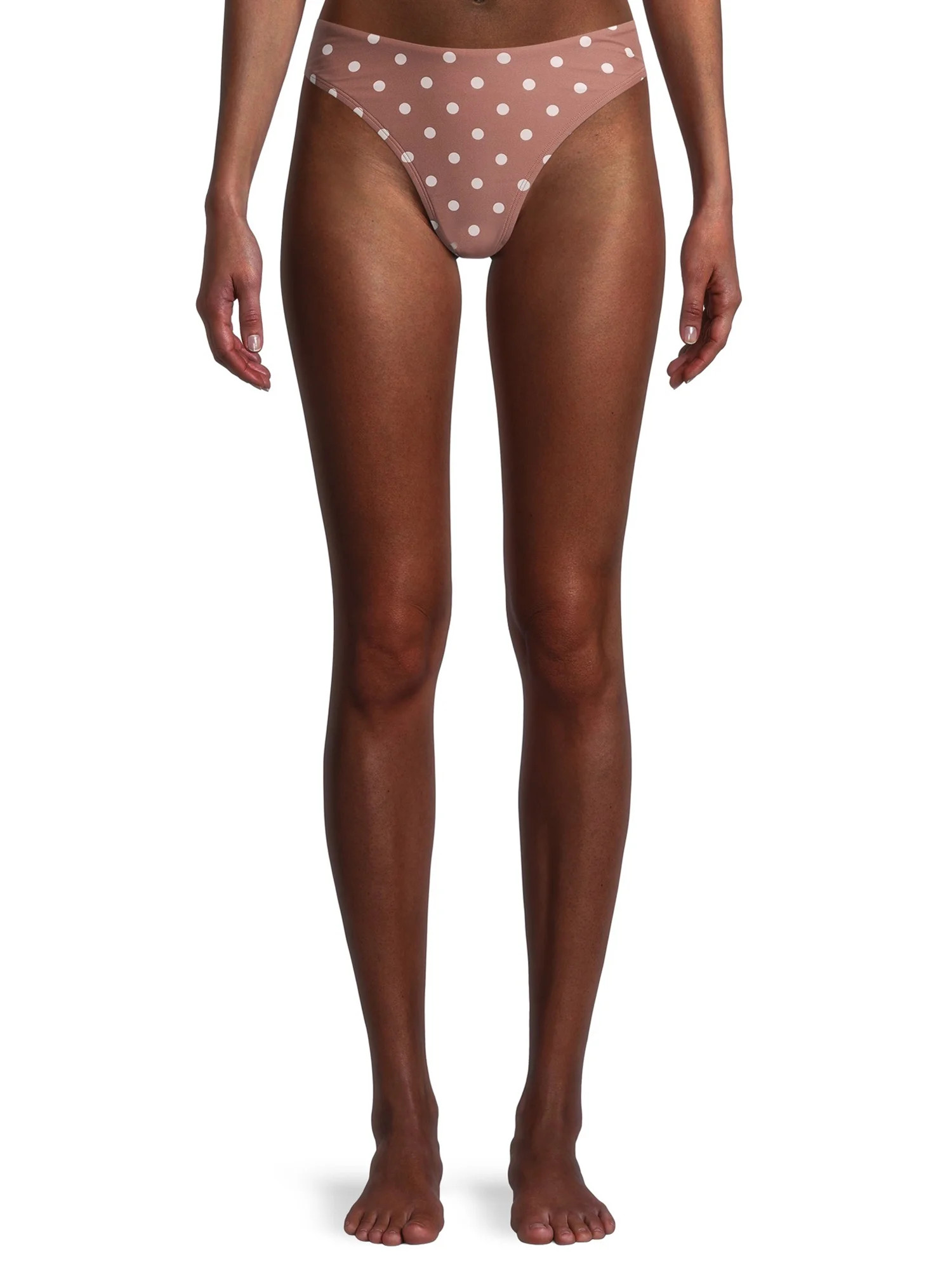 Time and Tru - Time and Tru Women’s Polka Dot Print Bikini Swim Bottoms - Walmart.com | Walmart (US)