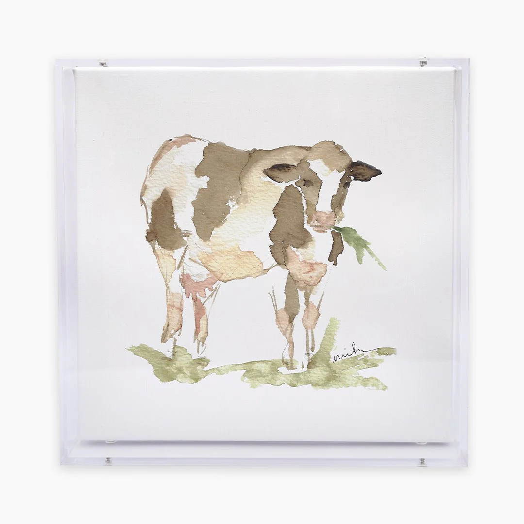 Cow Acrylic Shadow Box Print | Anne Neilson Home