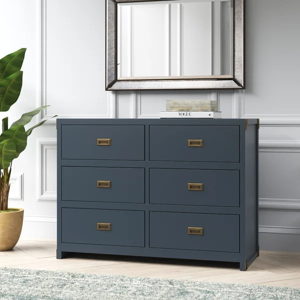 Delafuente 6 Drawer Double Dresser | Wayfair North America
