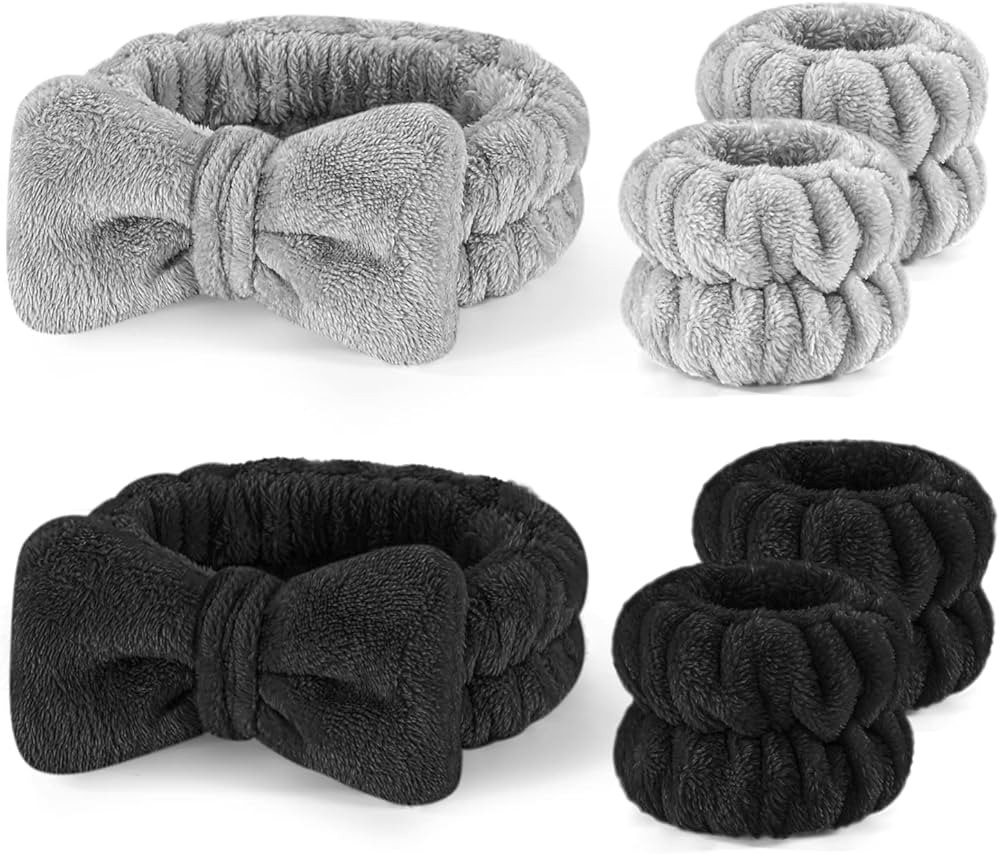Celosia 6PCS Makeup Headband and WristBand Set, Skincare Spa Headband for Washing Face,Towels Wri... | Amazon (US)