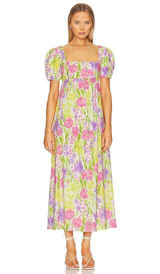 Smitten Midi Dress in Blooming Tulips | Revolve Clothing (Global)