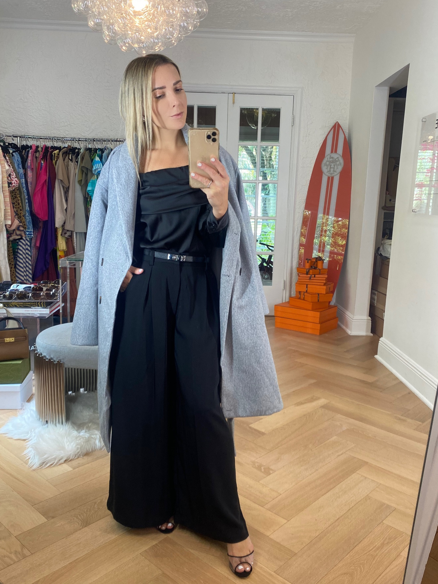 Three fall and winter trends: the grey coat, off the shoulder silhouettes, and quiet luxury. Both are from Amazon too! Amazon grey coat, amazon winter coat, amazon coat, amazon black pants, Amazon black top, Amazon black belt. 

#LTKunder100 #LTKworkwear #LTKstyletip