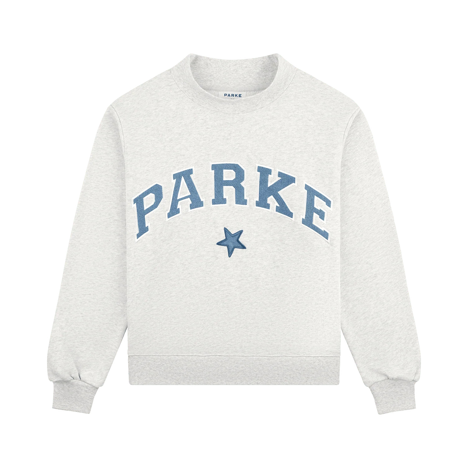 Vintage Star Varsity Mockneck - Heather Grey | Parke
