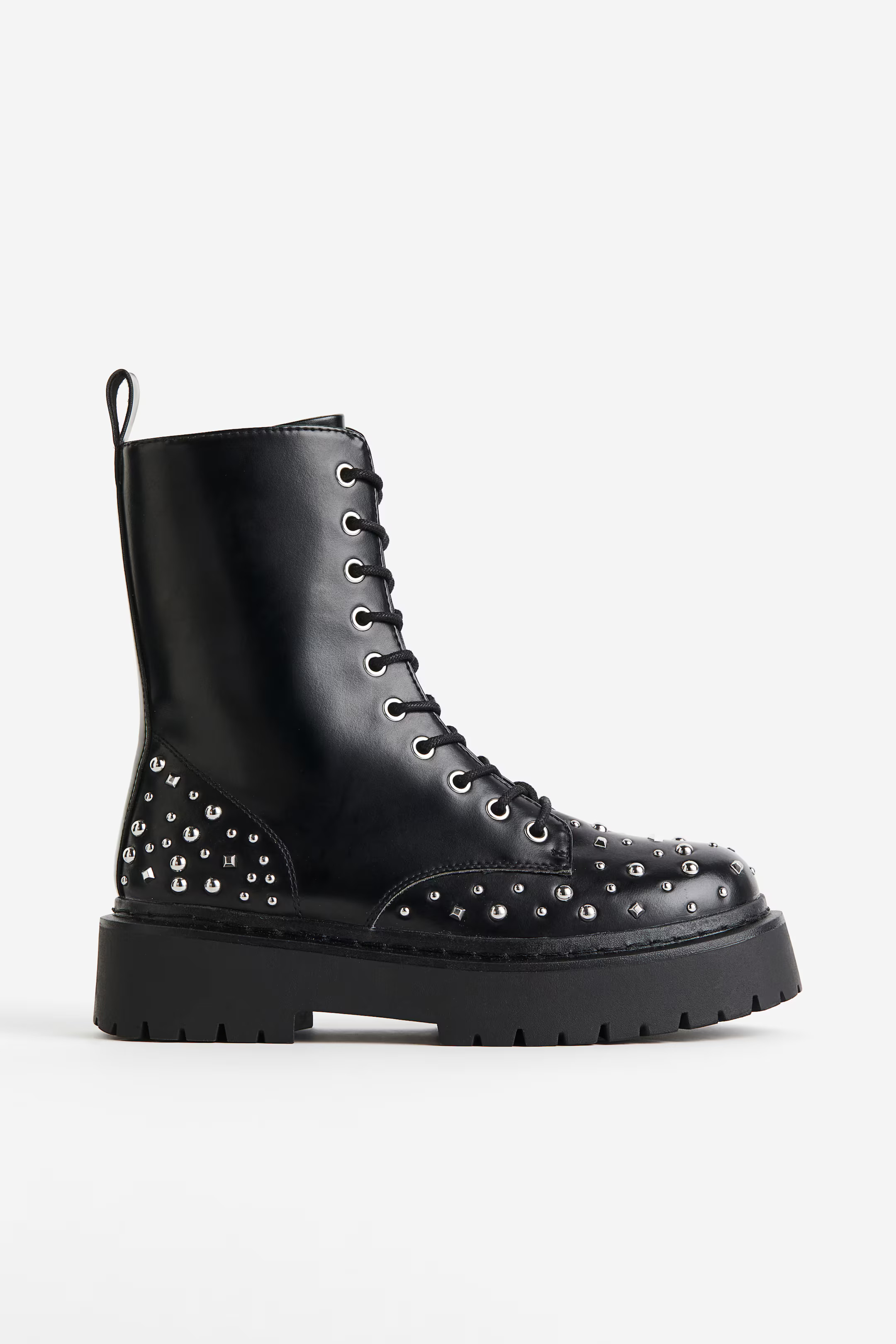 Studded Lace-up Boots | H&M (US + CA)