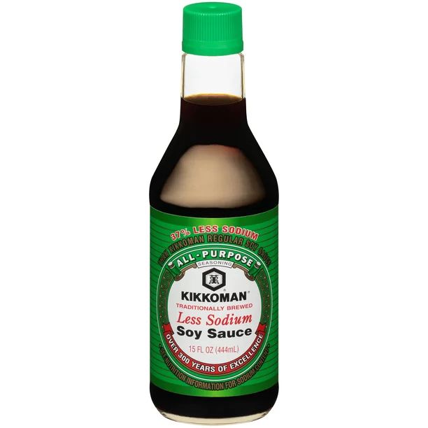 Kikkoman Less Sodium Soy Sauce, 15 oz - Walmart.com | Walmart (US)