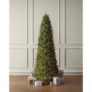 12 ft. Elegant Twinkling Grand Fir LED Pre-Lit Artificial Christmas Tree with Timer | The Home Depot
