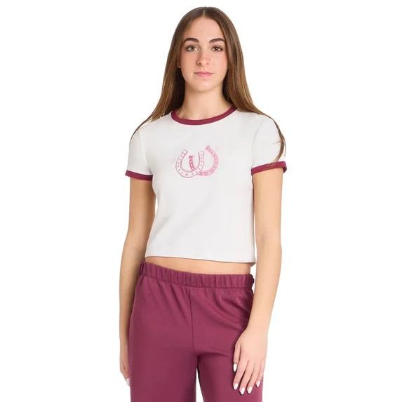 Mills by Millie Bobby Brown Women's Graphic Ringer T-Shirt, Sizes XXS-XXL | Walmart (US)