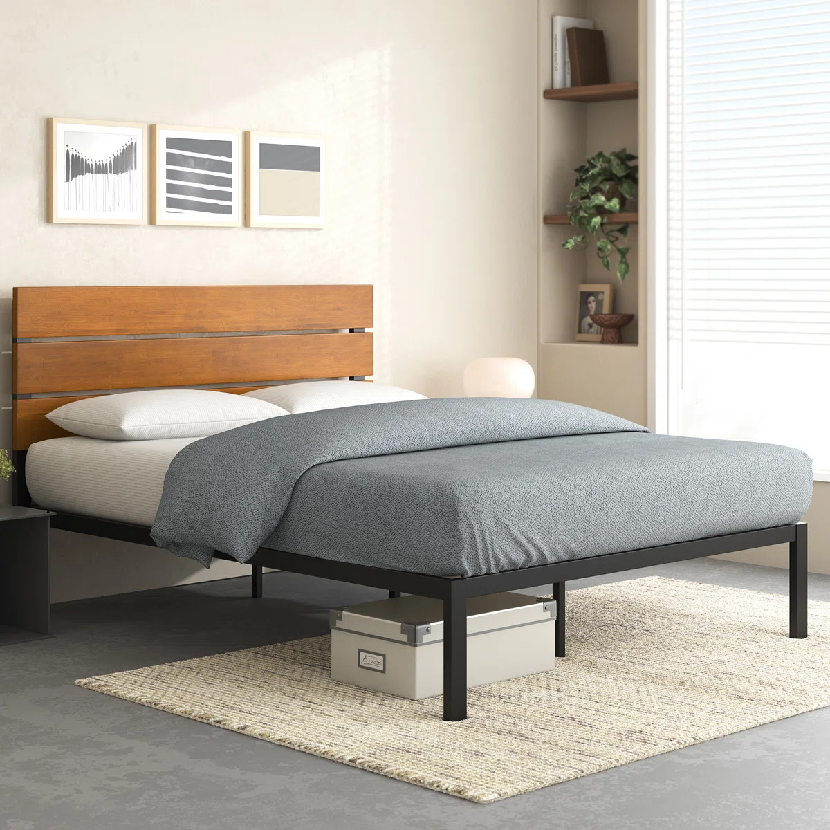 Sanayah Metal Slat Bed | Wayfair North America