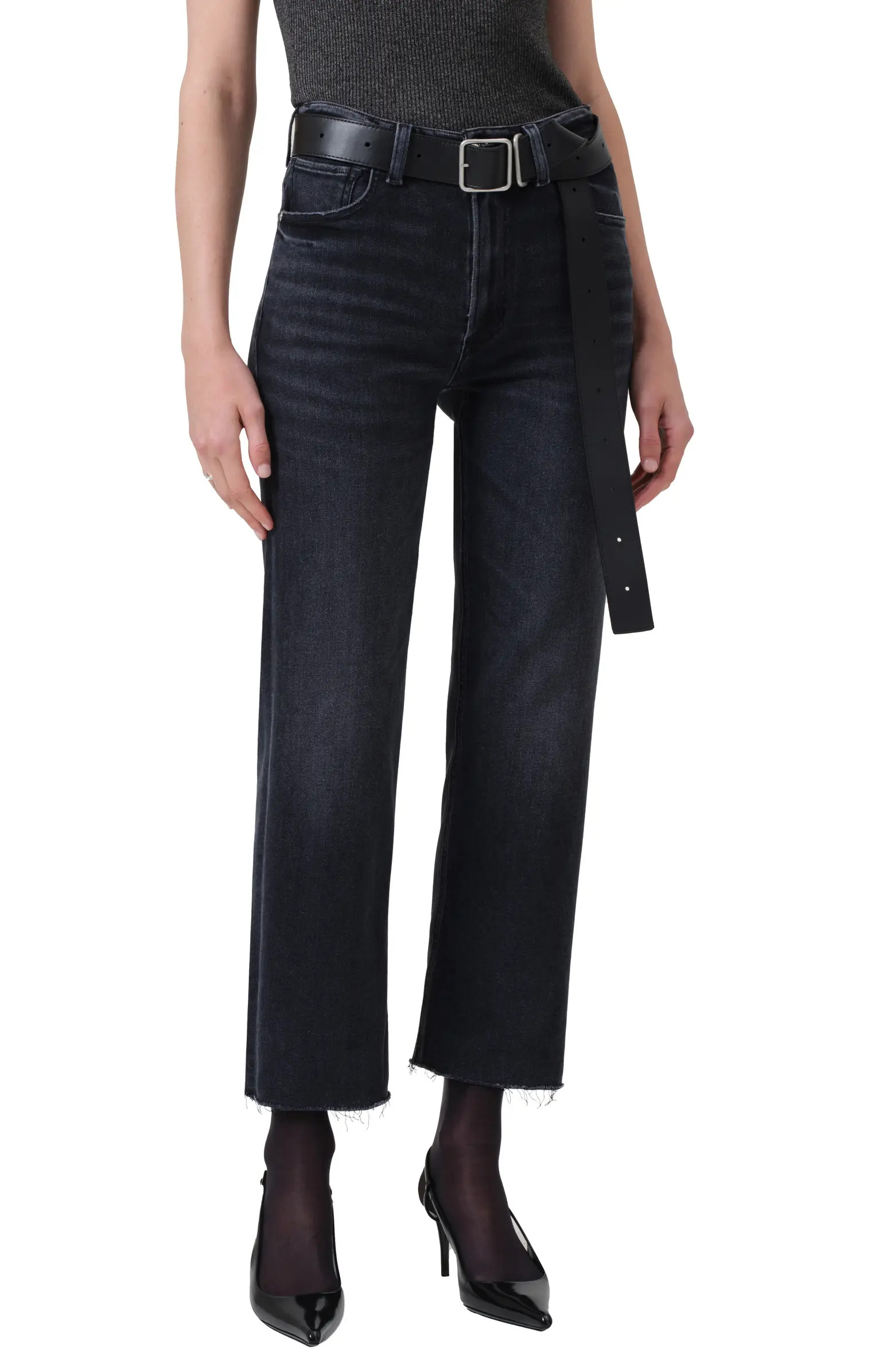 Palma High Waist Raw Hem Jeans | Nordstrom