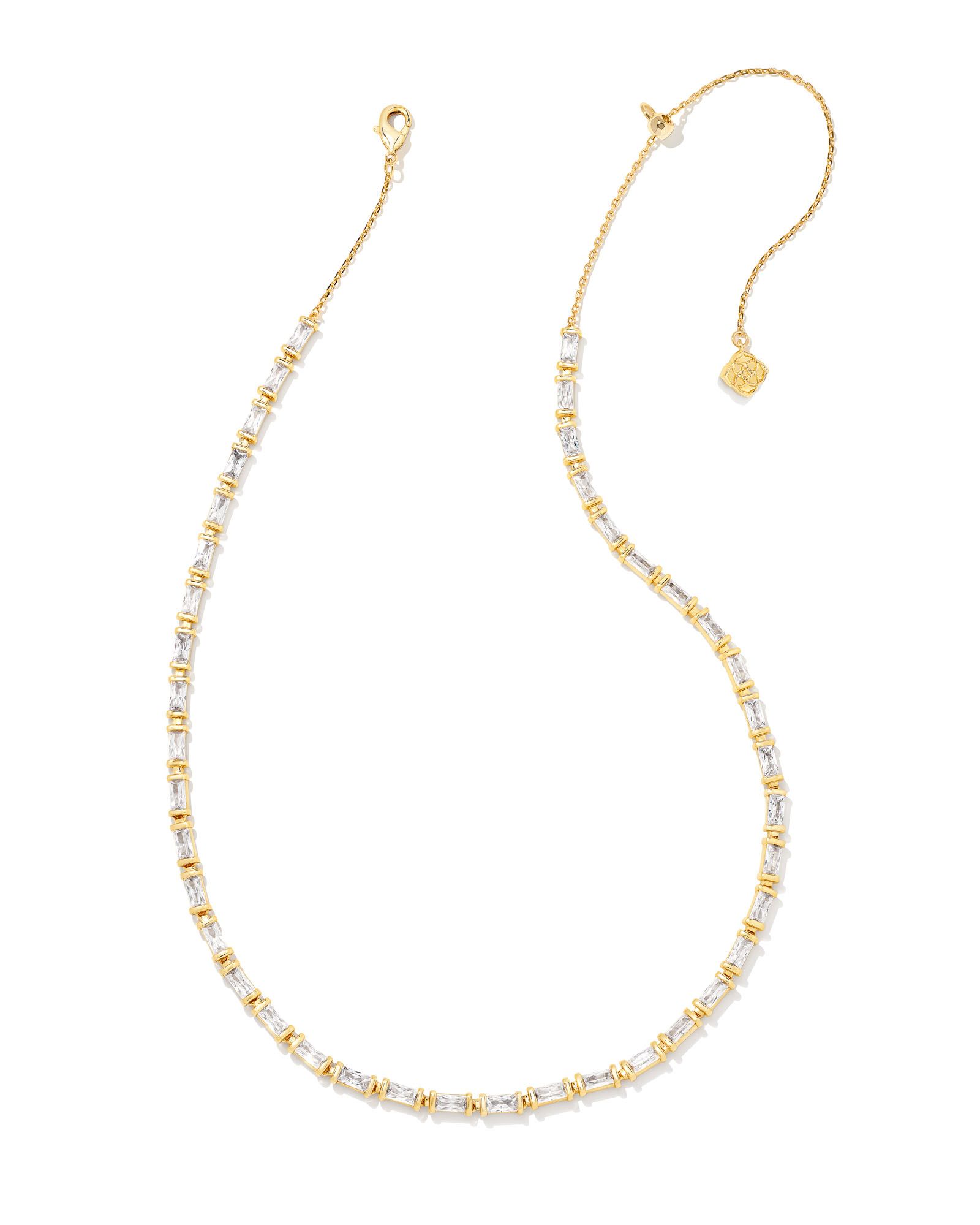 Juliette Gold Strand Necklace in White Crystal | Kendra Scott | Kendra Scott