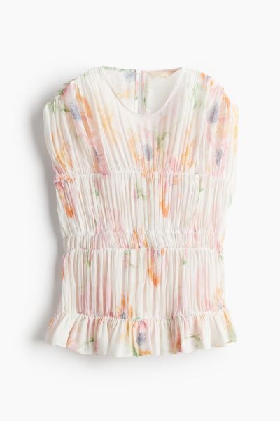 Gathered viscose blouse | H&M (UK, MY, IN, SG, PH, TW, HK)