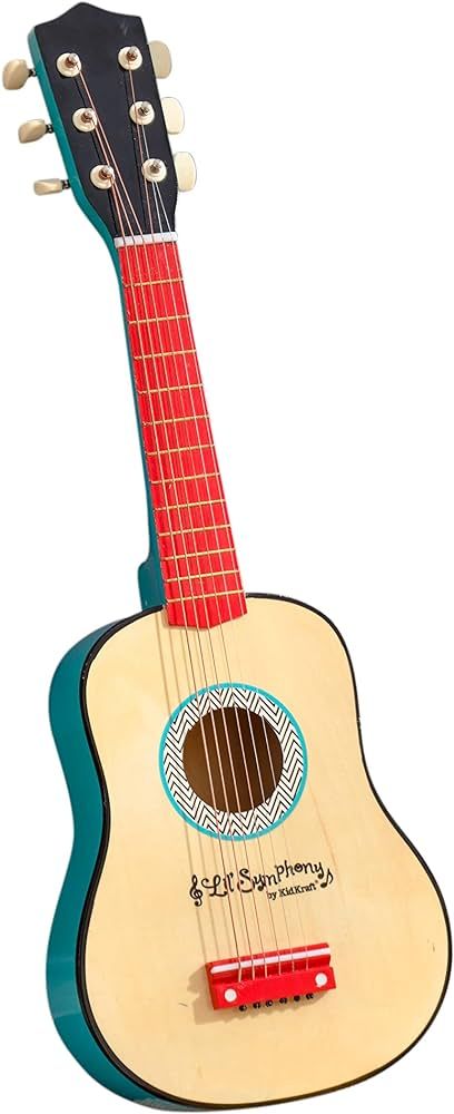KidKraft Lil' Symphony Wooden Play Guitar, Kids Musical Instrument Toy, Gift for Ages 3+ | Amazon (US)