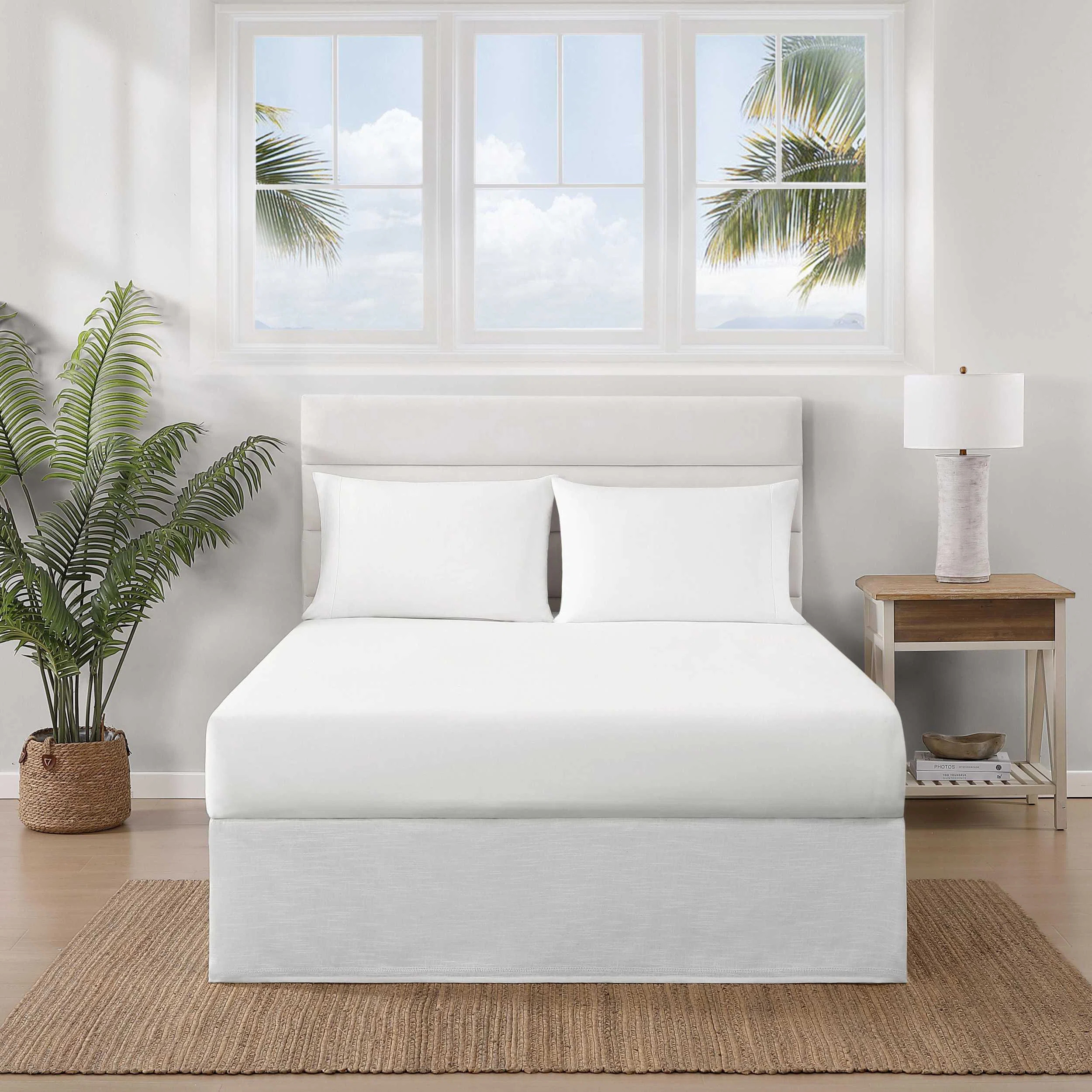 Tommy Bahama Home Tommy Bahama Island Estate White Tailored Bedskirt | Wayfair | Wayfair North America