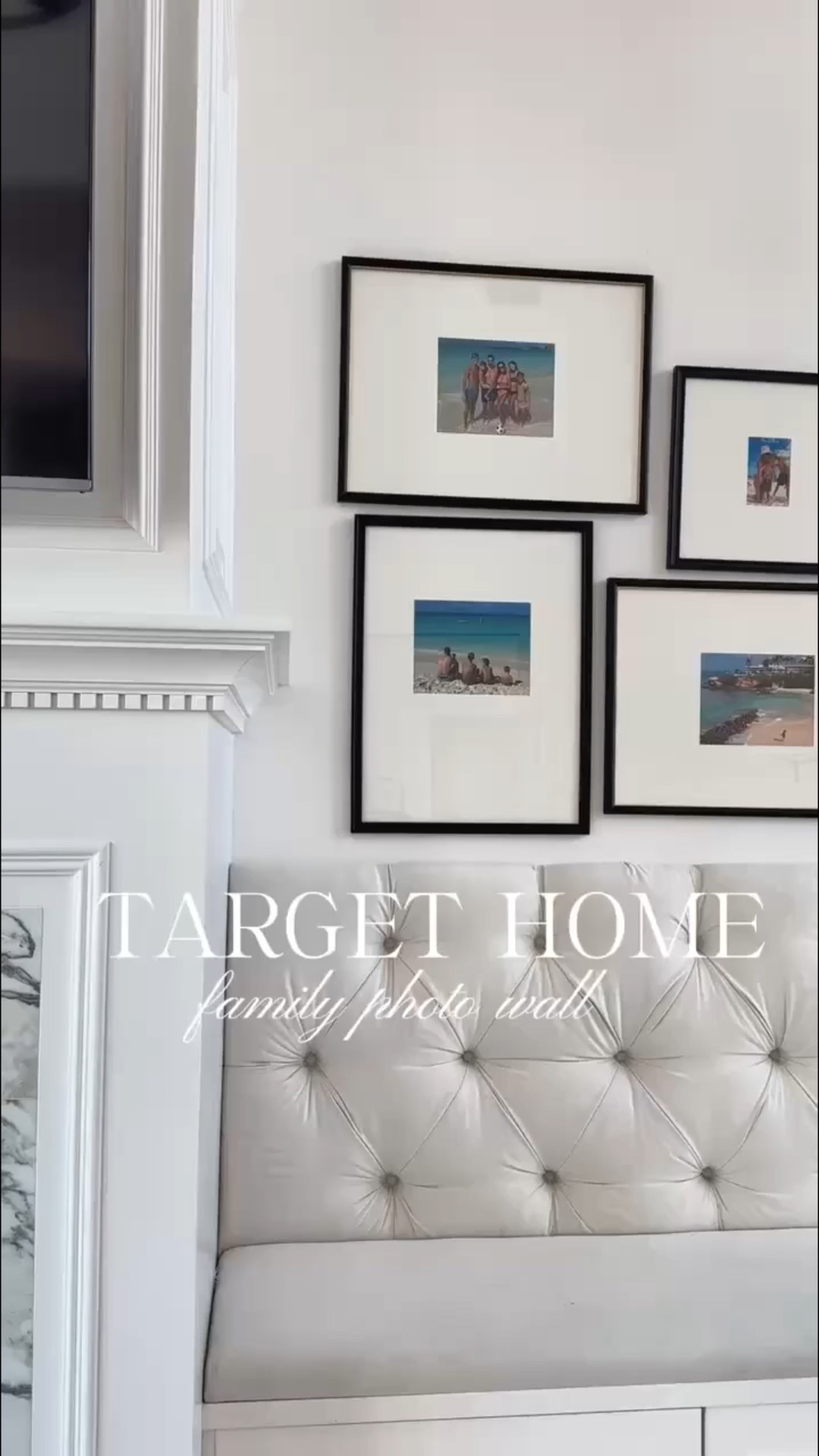 Family photo gallery wall 〰️ frames from @target @targethome

#LTKSeasonal #LTKHome #LTKdayinmylife