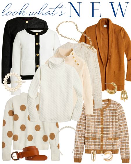 Fall style, sweater, cardigan, jacket, mock, neck, turtleneck, gold, jewelry, camo, polkadots, tweed, grandmother, coastal, old, money, outfit of the day, teacher, outfit, preppy outfit, mom outfit ootd 

#LTKover40 #LTKstyletip #LTKunder50