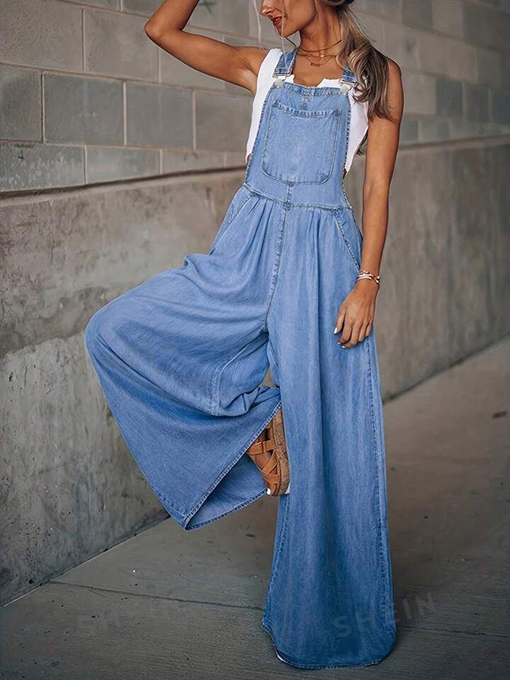 Loose Wide Leg  Overalls | SHEIN