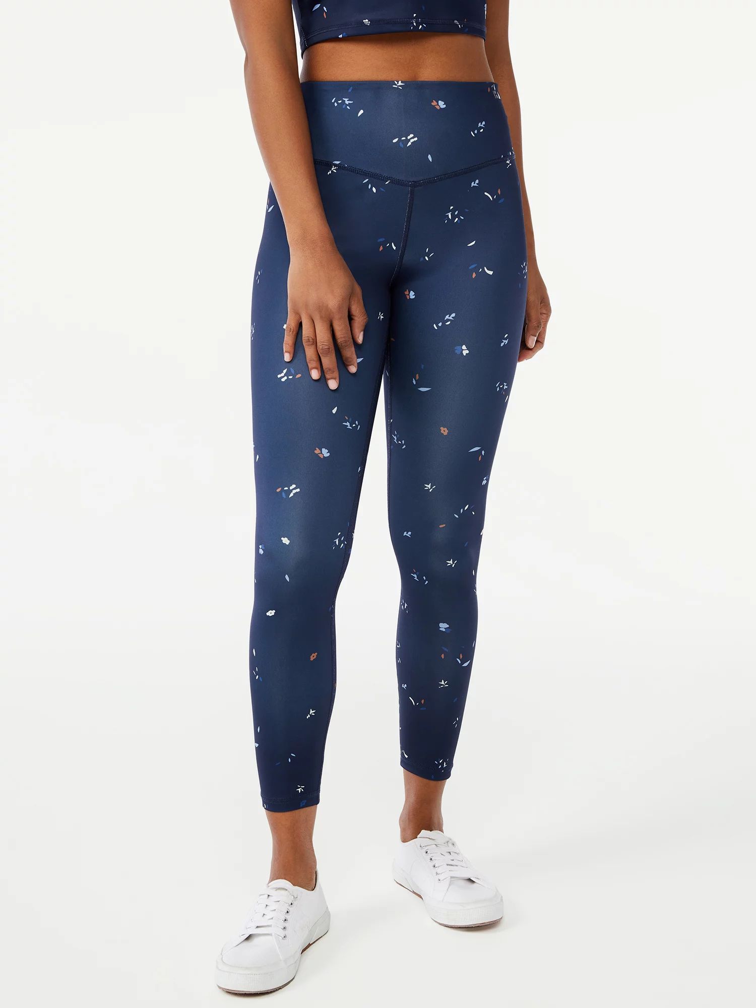 Free Assembly Women's 7/8 Printed Leggings - Walmart.com | Walmart (US)