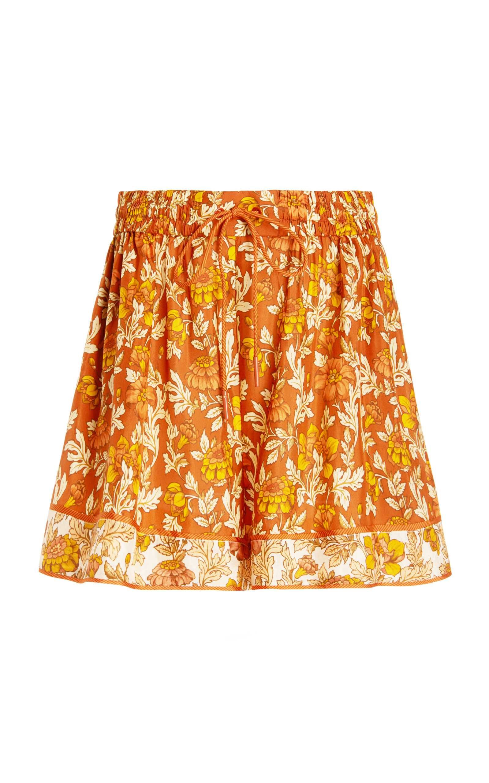 Andie Printed Silk Shorts | Moda Operandi (Global)