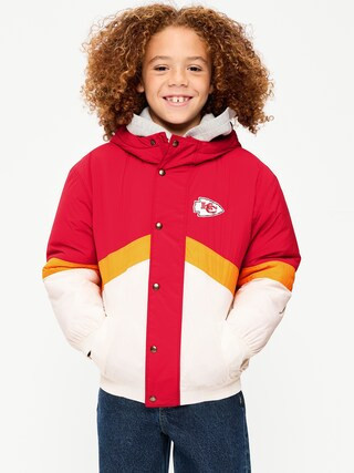 Kansas City Chiefs Oversized Crinkled Hooded Jacket for Boys | Old Navy (US)