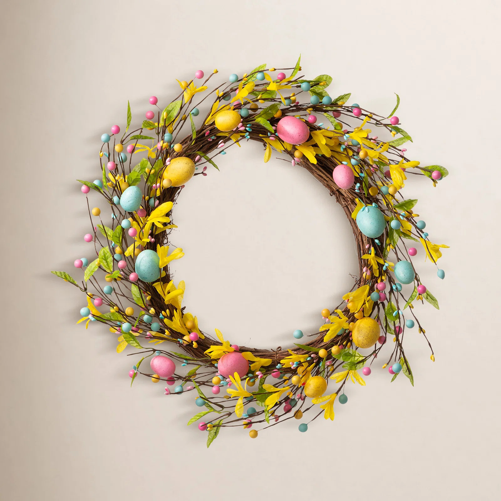22" W Easter Egg Wreath | Birch Lane