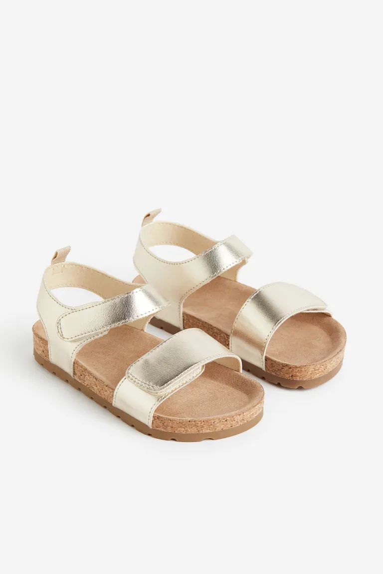 Ankle Strap Sandals - Gold-colored - Kids | H&M US | H&M (US + CA)