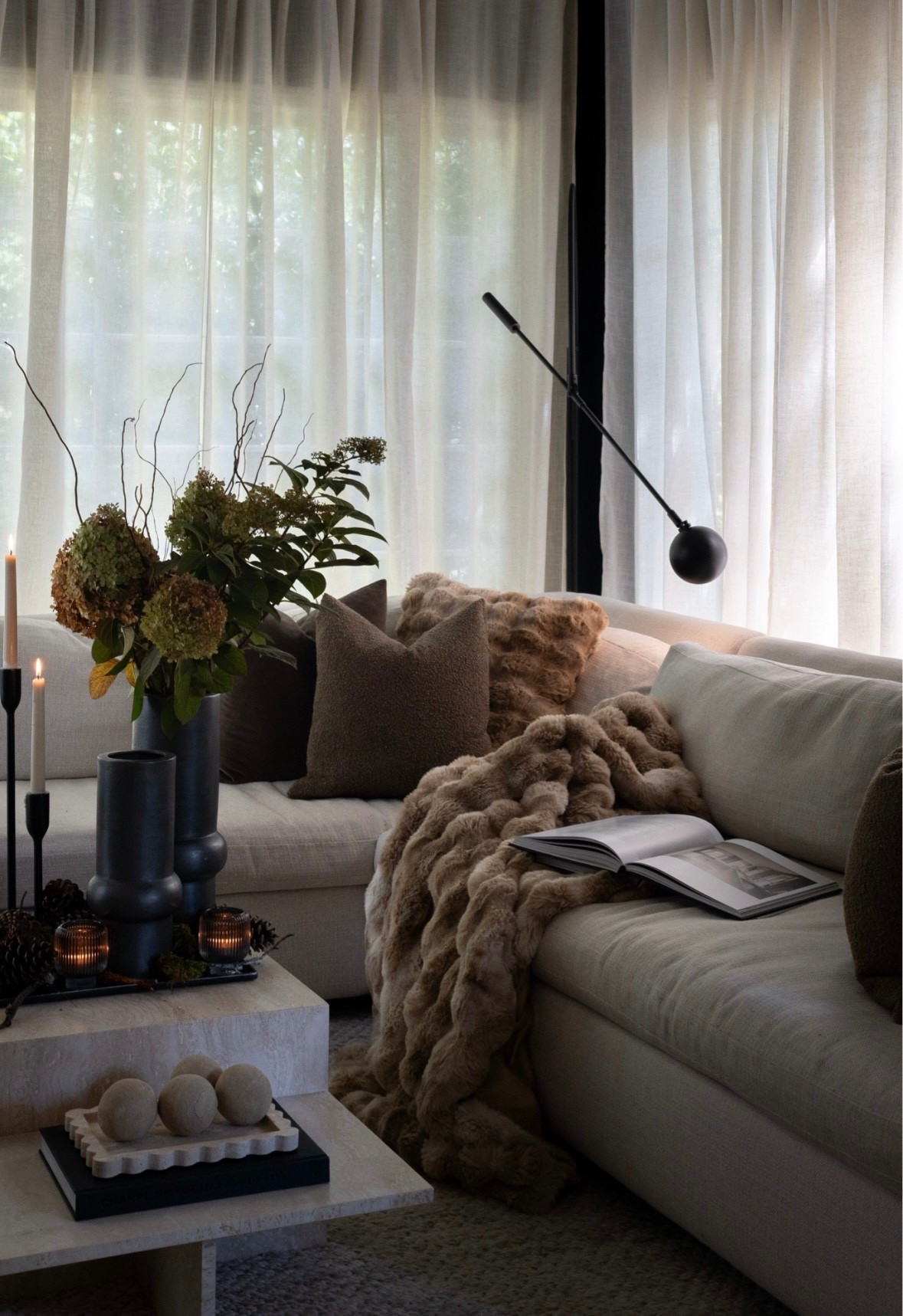 Loving how the corner of this room turned out! My current obsession in the home to snuggle up in! 

#LTKHome #LTKStyleTip #LTKSeasonal