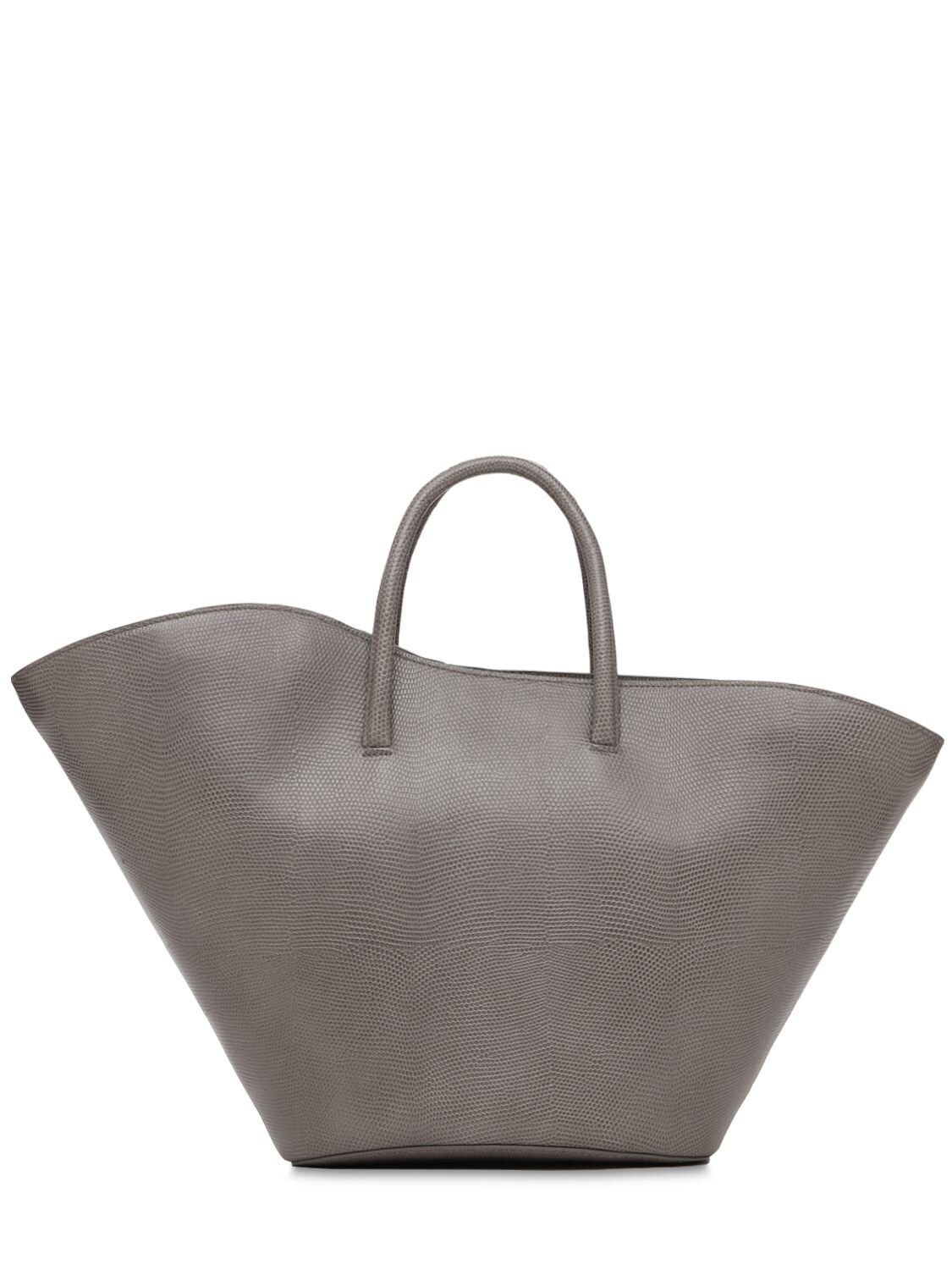 Little Liffner - Open tulip md leather bag - Mink | Luisaviaroma | Luisaviaroma