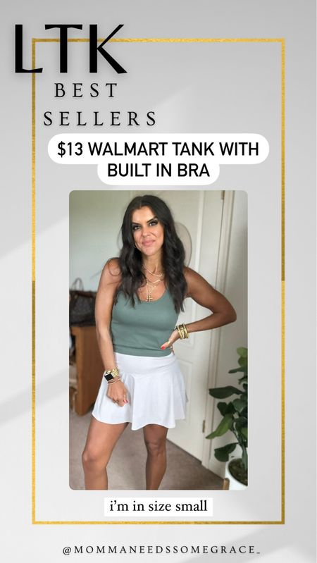 Weekly most sold items- Walmart tank. I’m in size small, but could have done xs 

#LTKFindsUnder100 #LTKSaleAlert #LTKStyleTip