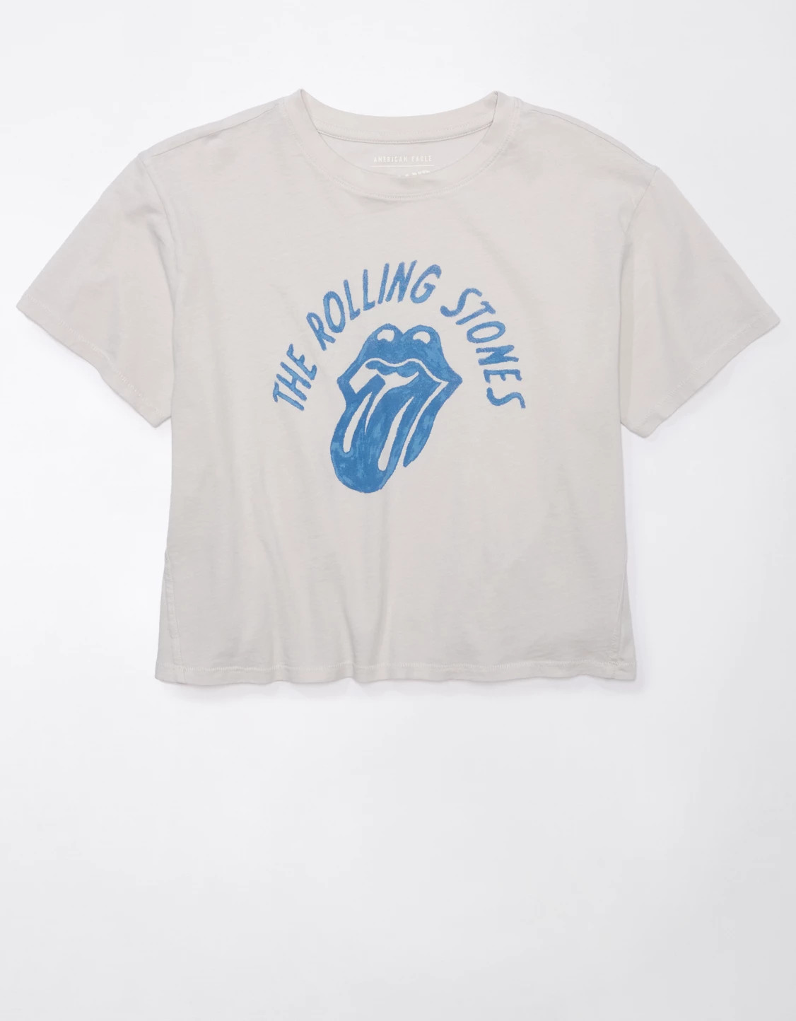 AE Cropped Rolling Stones Graphic Tee | American Eagle Outfitters (US & CA)