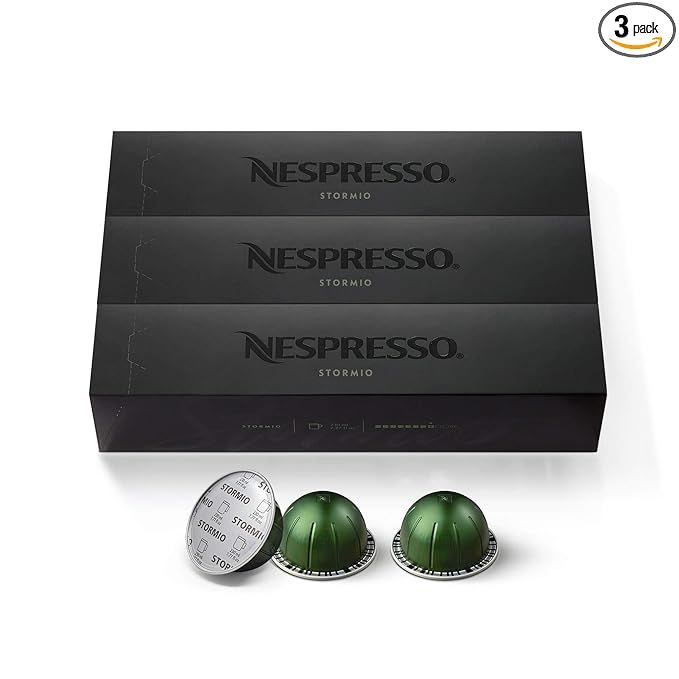Nespresso Capsules VertuoLine, Stormio, Dark Roast Coffee, Coffee Pods, Brews 7.77 Ounce (VERTUOL... | Amazon (US)