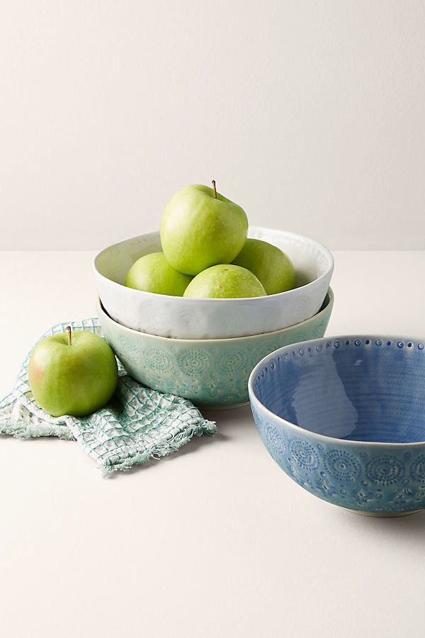 Old Havana Pasta Bowl By Anthropologie in Mint Size SERVING BOWL | Anthropologie (US)