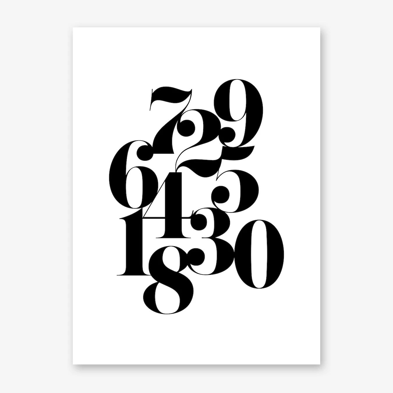 Numbers Art Print | Fy! (UK)