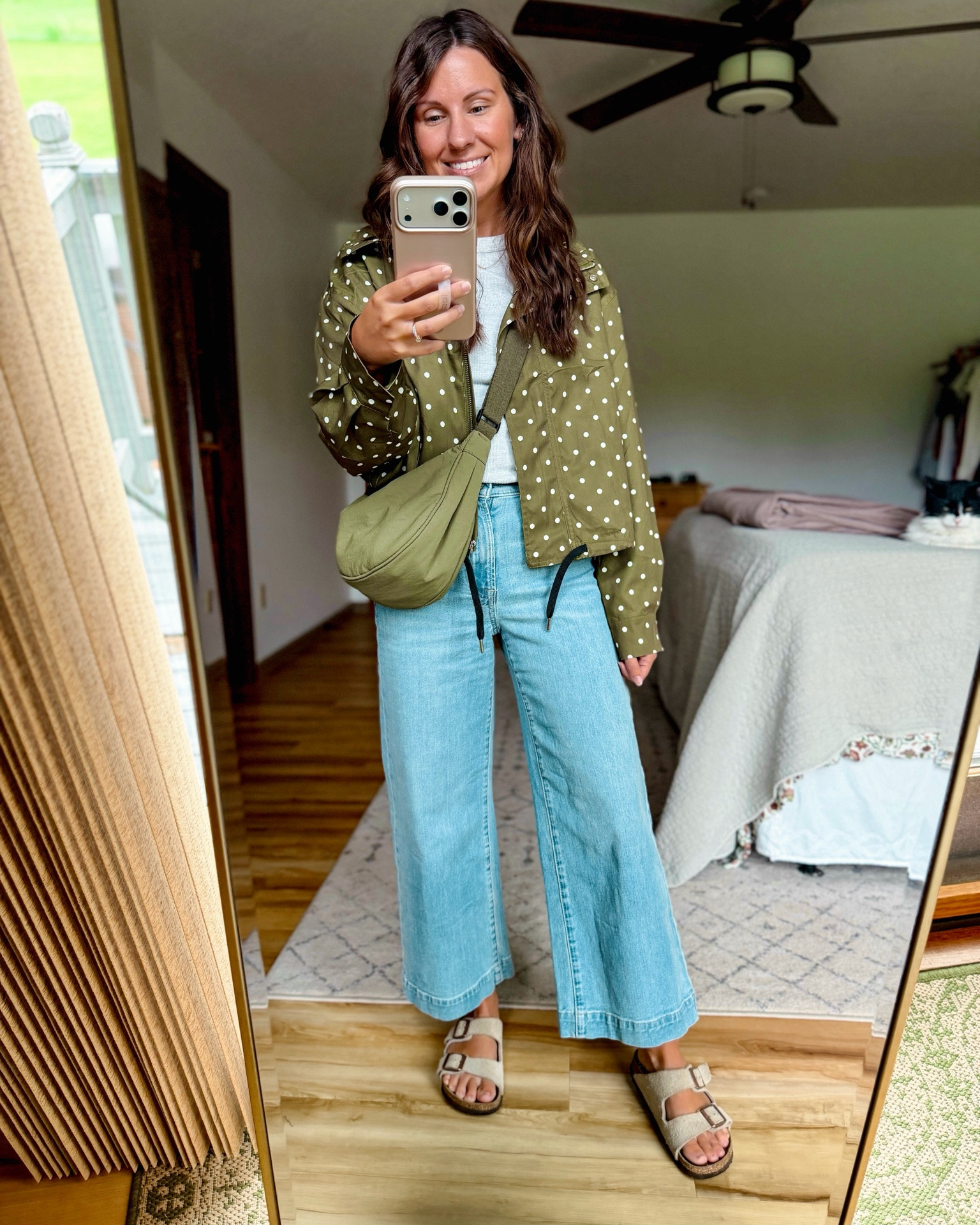 small in my tee, xs in my jacket and 24/0 petite/short in my jeans. My sandals are size 36. My bag is older/sold out so I linked similar.

#LTKPetite #LTKgrwm #LTKootd