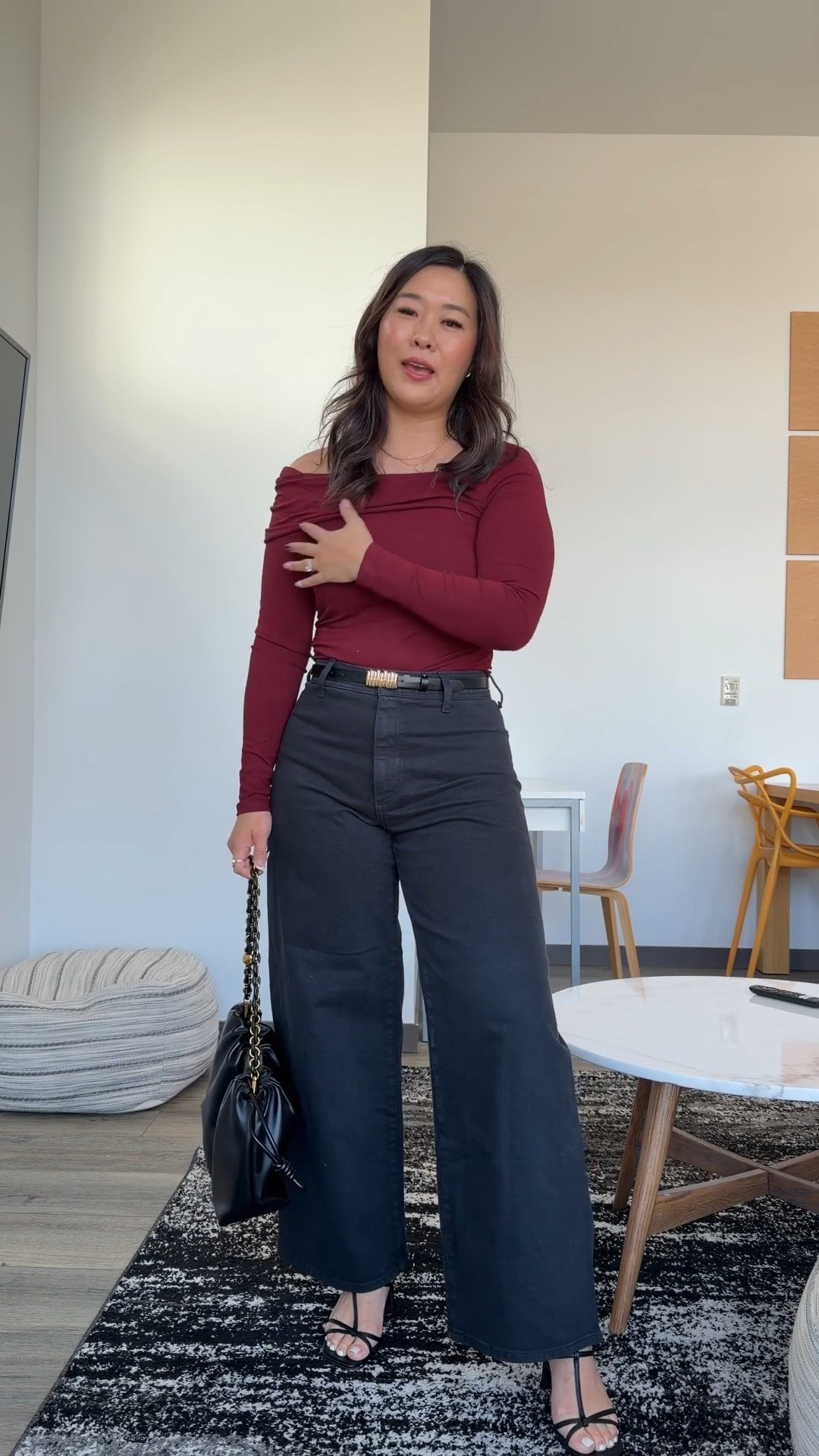 Off Shoulder Top: Medium
Sailor Ankle Denim: 8 

Fall outfit, fall style, women’s fashion, outfit inspo, mom style, easy ootd, black denim, off the shoulder top, trendy fashion 

#LTKStyleTip #LTKFindsUnder100 #LTKSeasonal