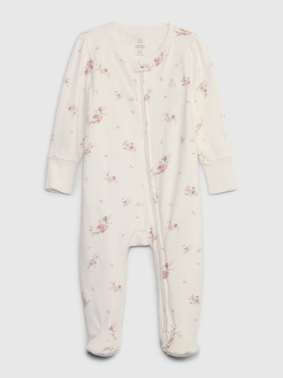 Baby First Favorites 100% Organic CloudCotton Footed One-Piece | Gap (US)