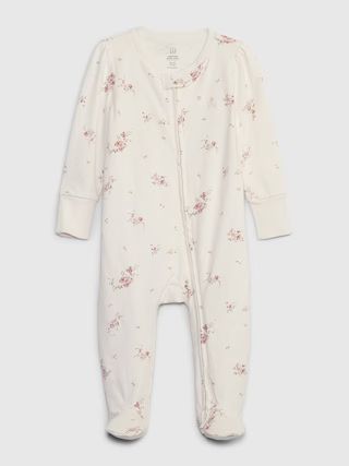 Baby First Favorites Organic CloudCotton Footed One-Piece | Gap (US)