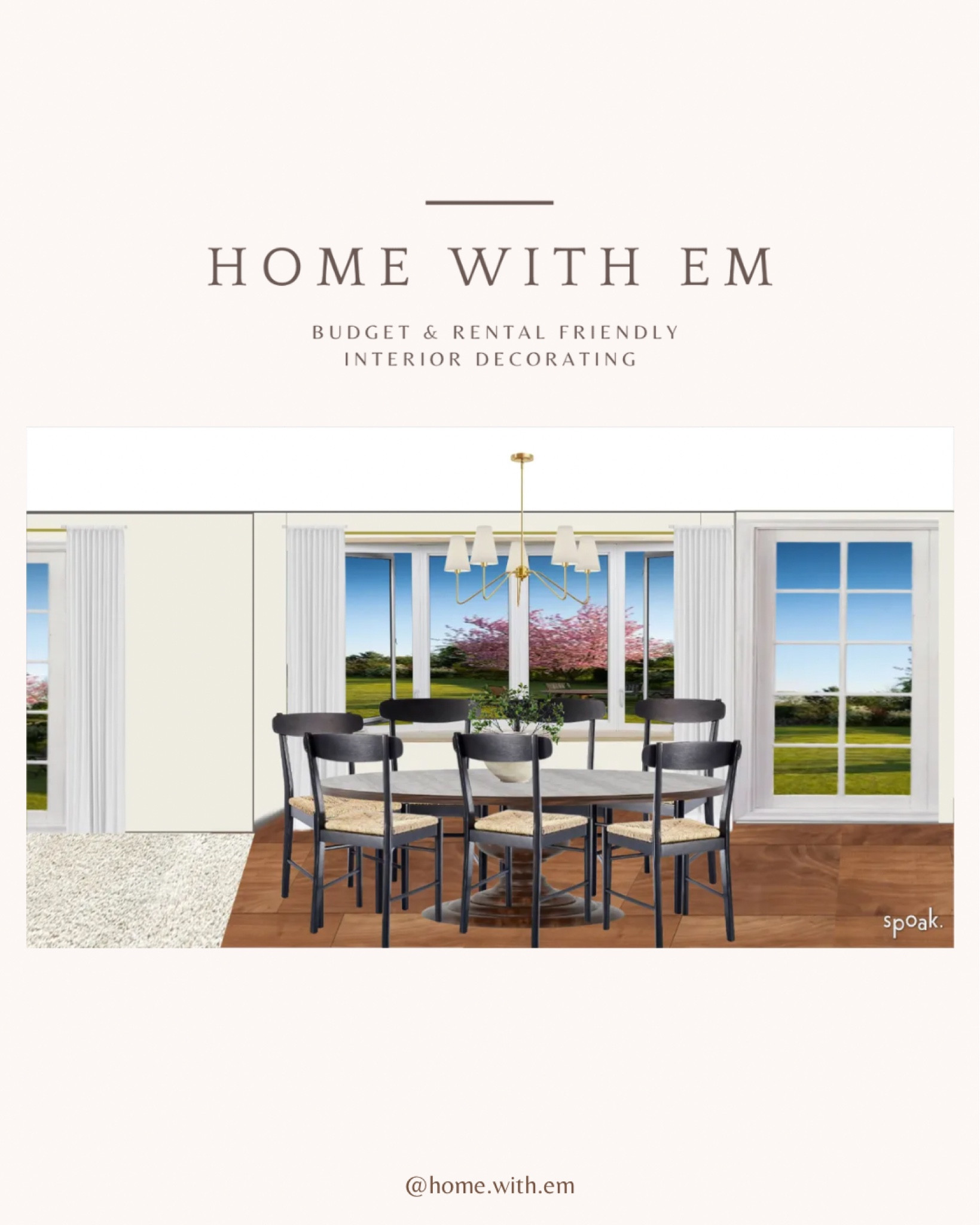 Dining nook with a round dining table that seats 7. A ceramic vase with faux greenery in the center. Black dining chairs, and god traditional chandelier.

#LTKstyletip #LTKfamily #LTKhome