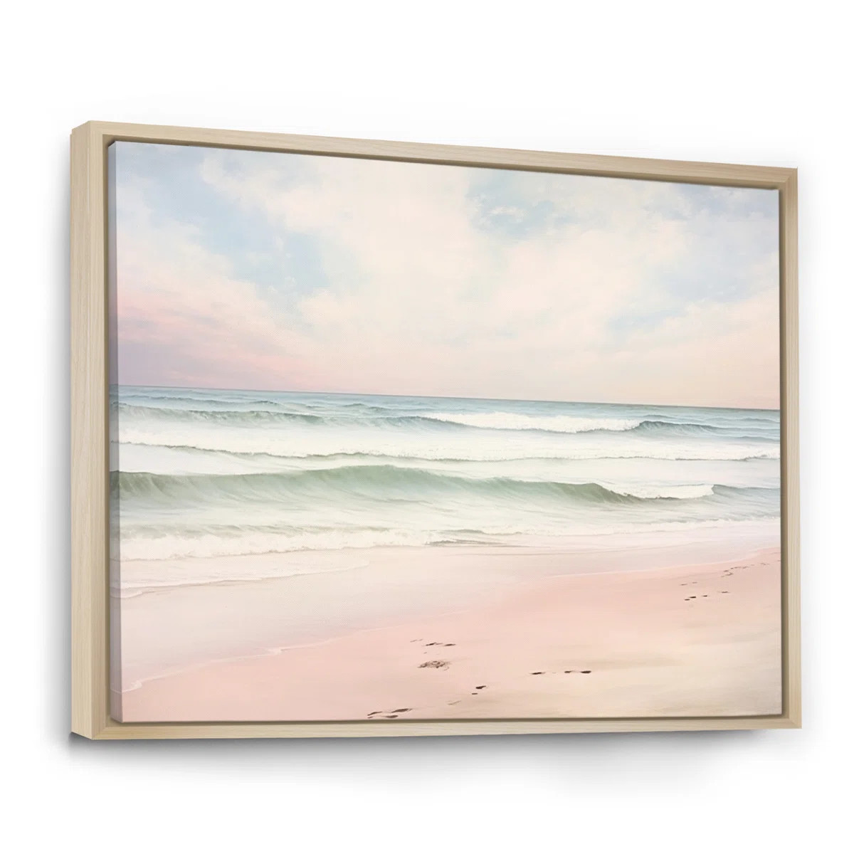 Ocean Tranquility Tender Pink Pastel Sunrise I - Coastal Beach Wall Art | Wayfair North America